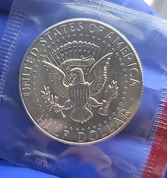 1970-S DDO FS-101 Kennedy half dollar showing doubled die obverse with secondary letter impressions on IN GOD WE TRUST